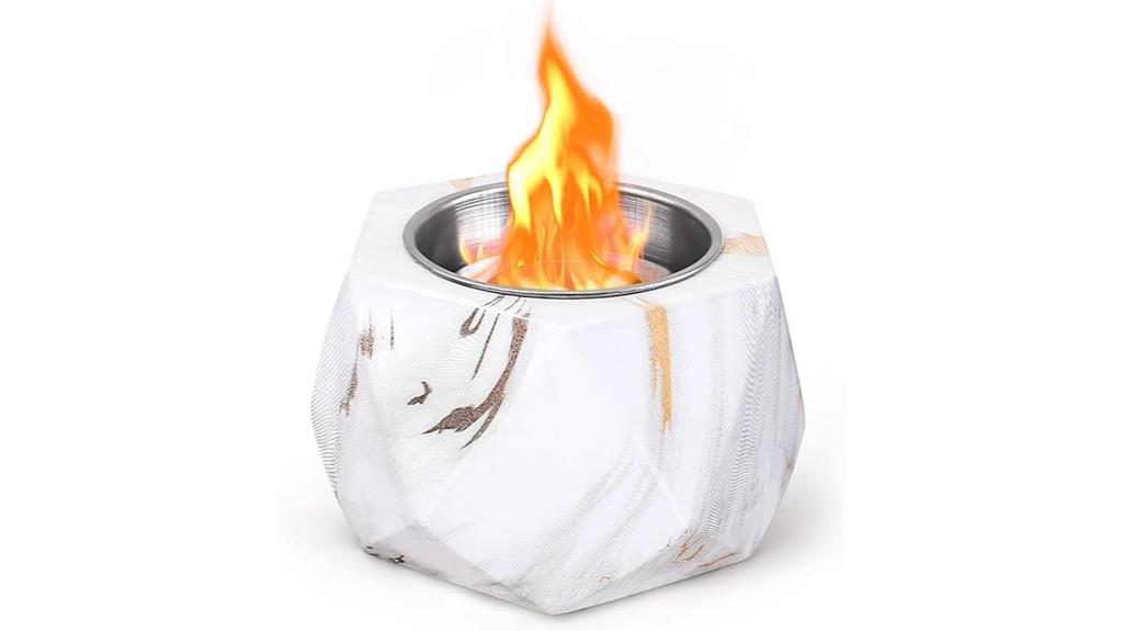 concrete tabletop fire pit