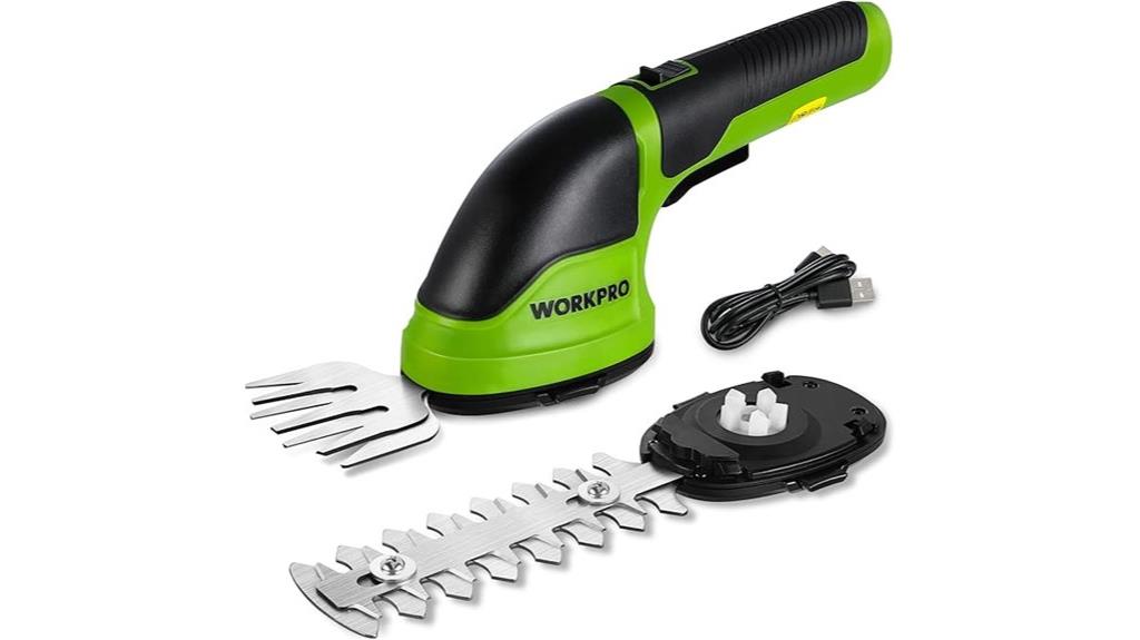 cordless green garden trimmer