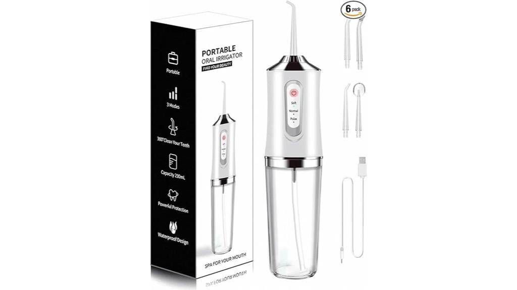 cordless water flosser with multiple modes