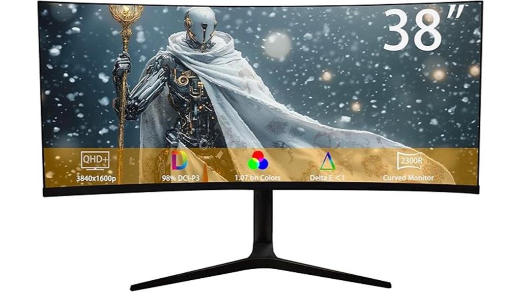 curved ultrawide display features