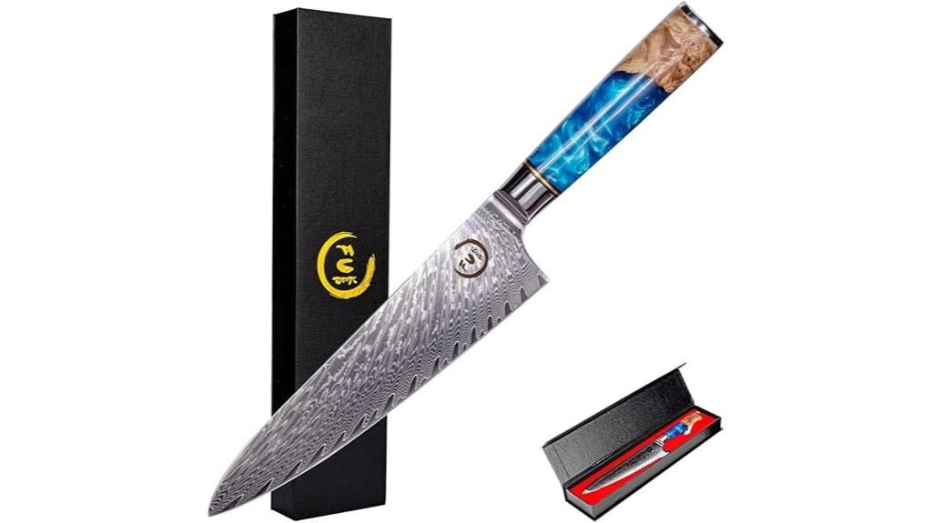 damascus 8 inch chef knife