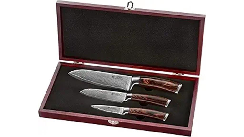 damascus knife set