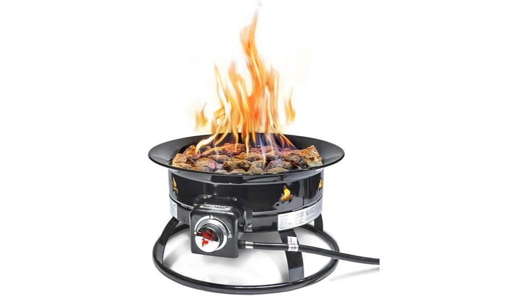 deluxe portable propane fire pit