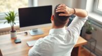 desk stretches for tech neck