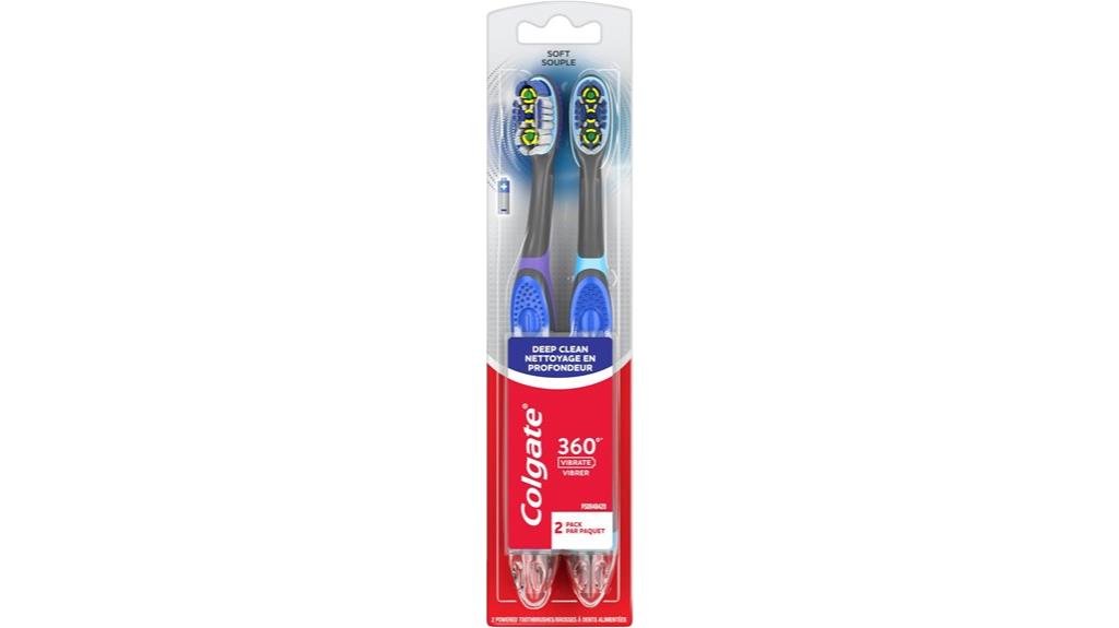 dual battery operated toothbrush