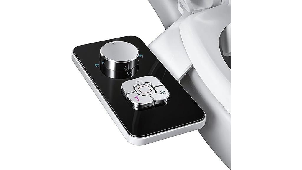 dual nozzle bidet attachment