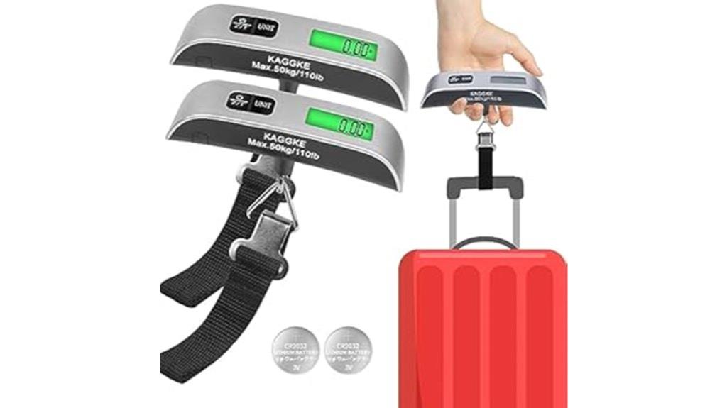 dual portable luggage weighers