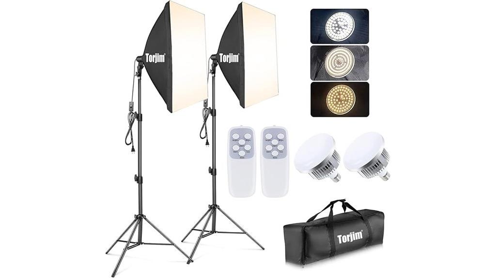 dual softbox photography lighting