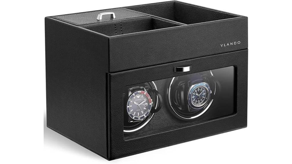 dual watch winder organizer