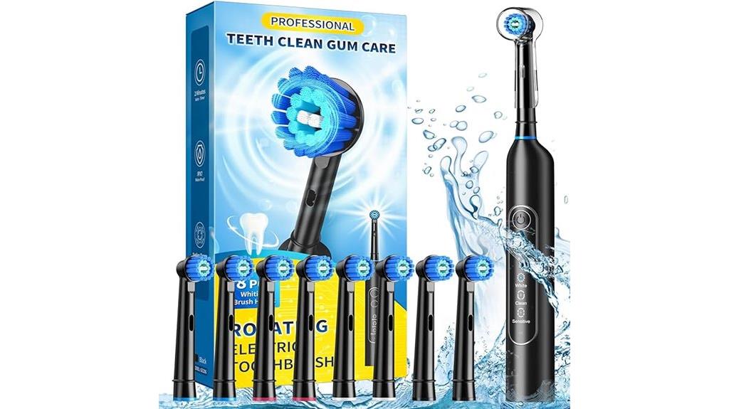 electric toothbrush with multiple heads