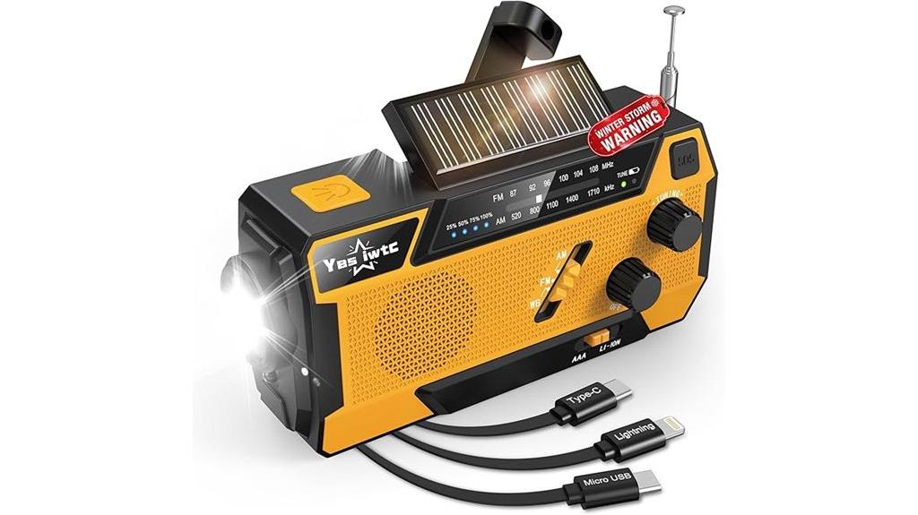 emergency radio with solar