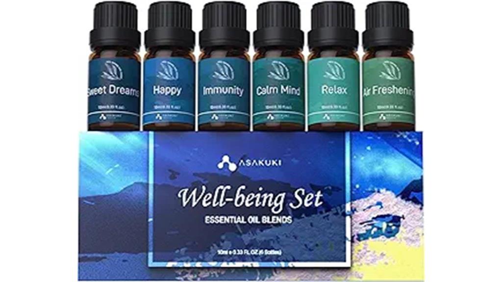 essential oil set 6 bottles