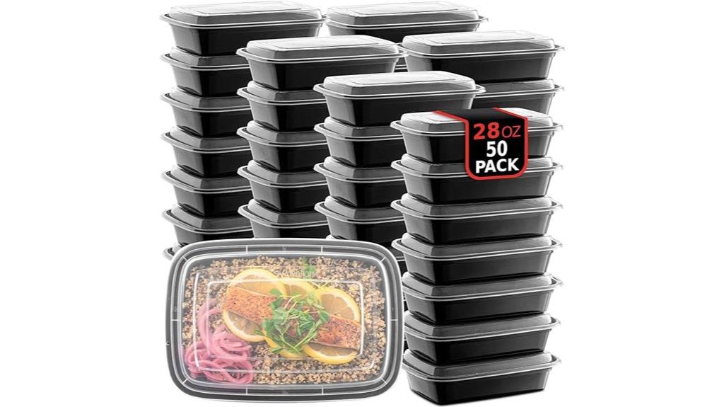fifty reusable meal containers
