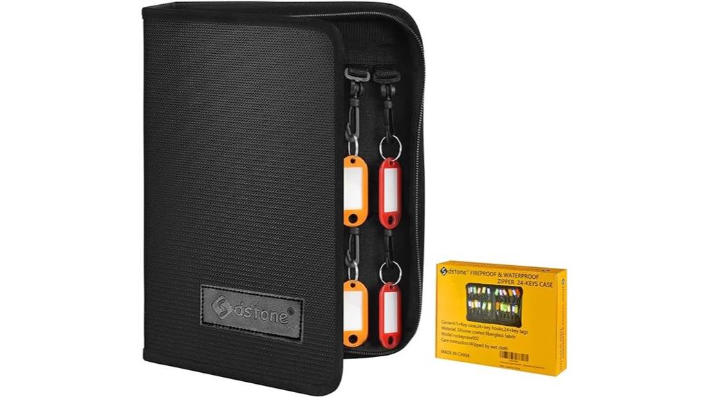fireproof waterproof key organizer