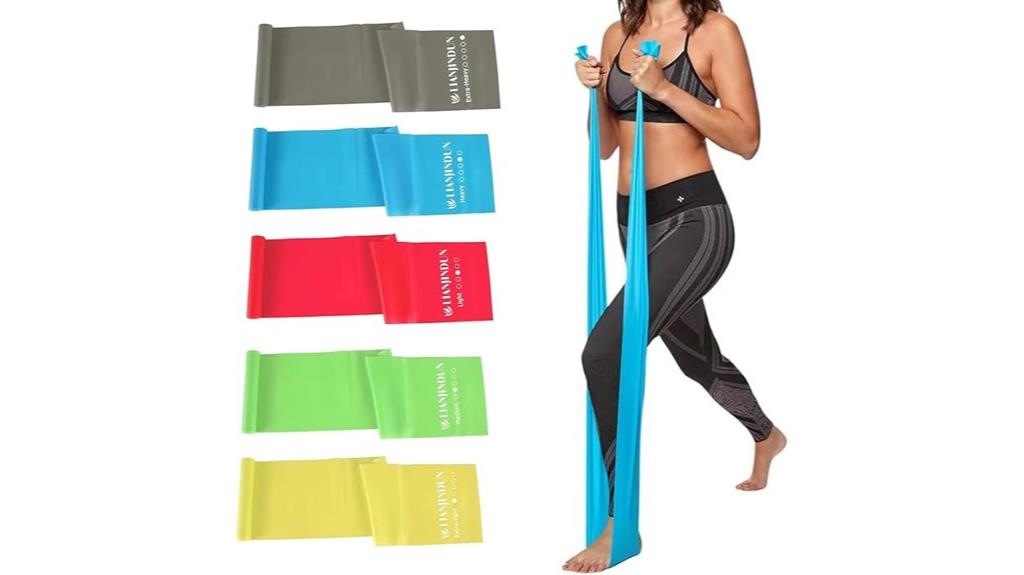 five resistance bands set
