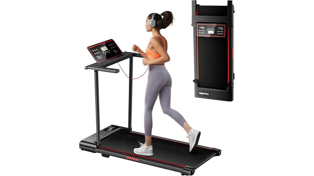 foldable 3 0hp treadmill with handles