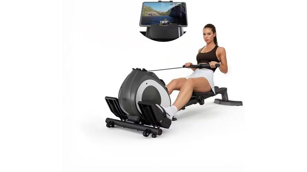 foldable magnetic rowing machine