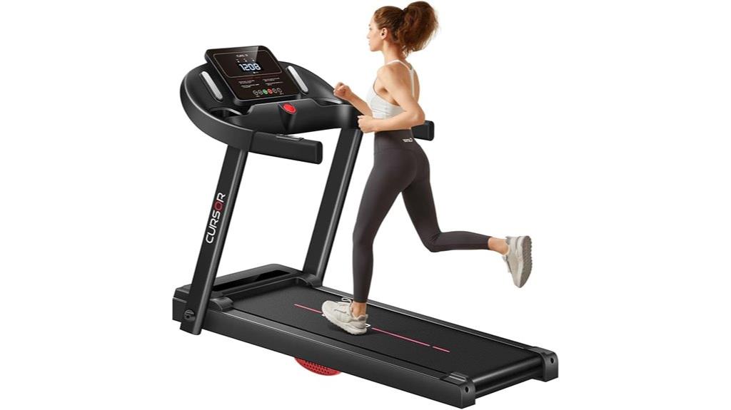 folding treadmill with pulse