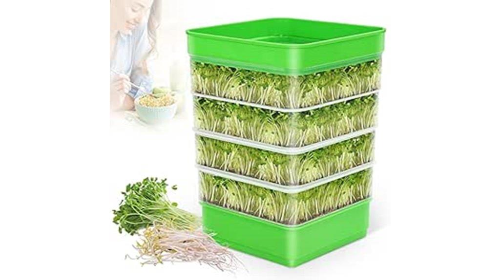 four tier bean sprouter kit