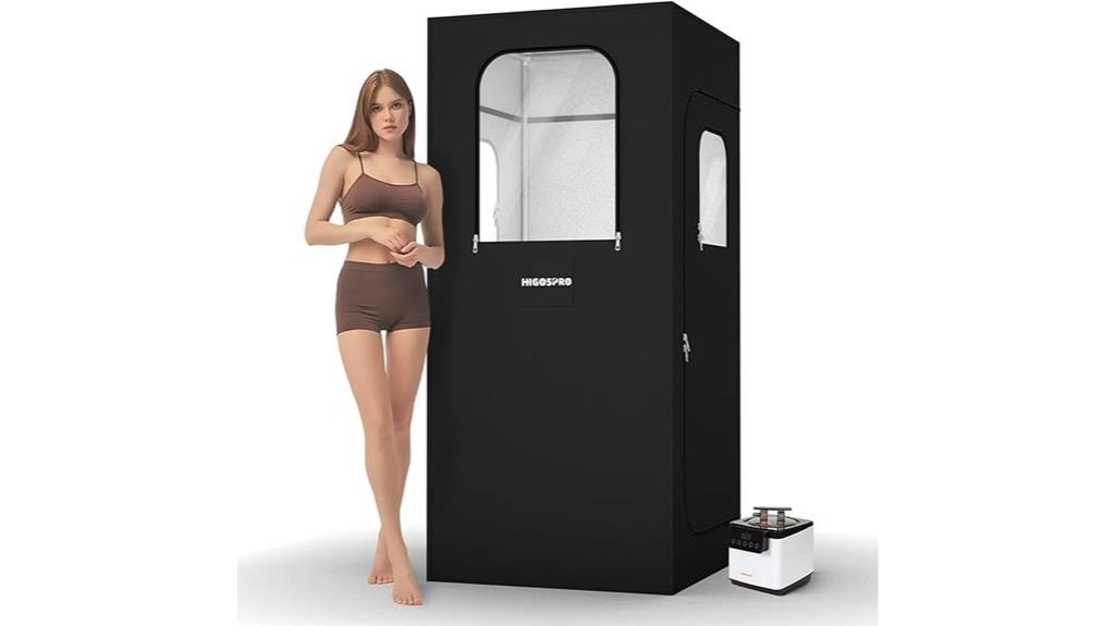 full size touchscreen sauna