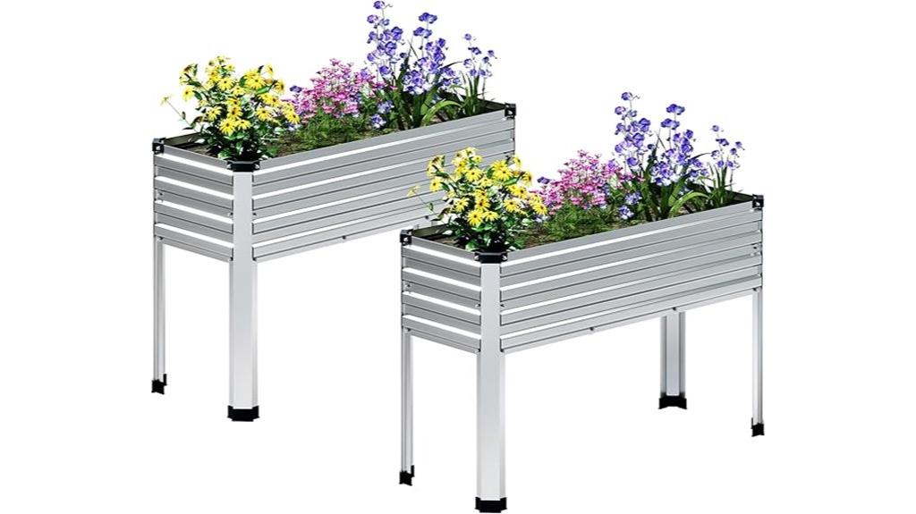 galvanized metal garden bed