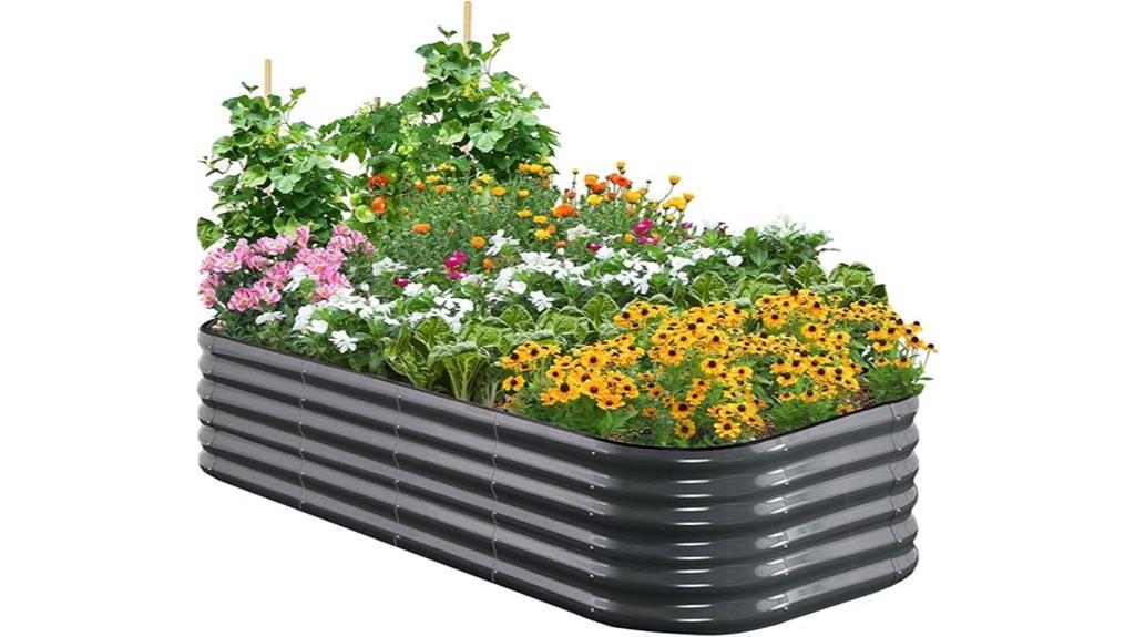 galvanized raised garden bed