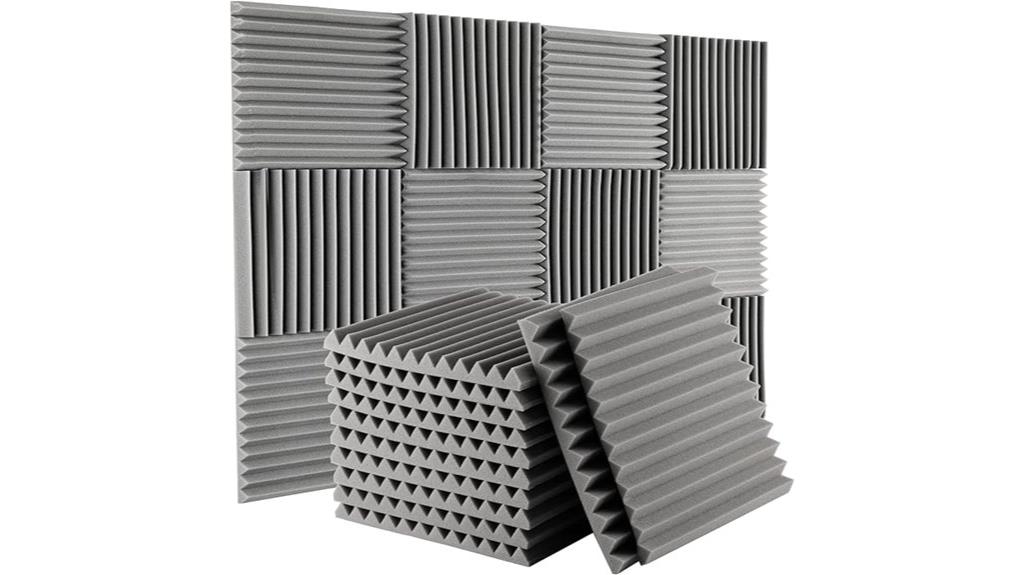 gray triangle wall panels