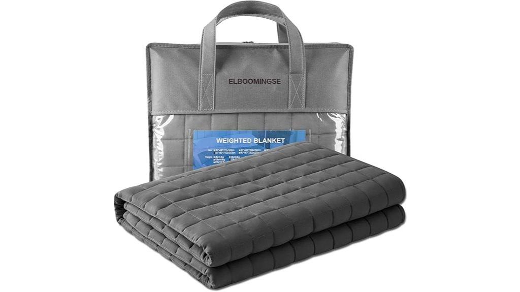 grey 20 lb adult blanket