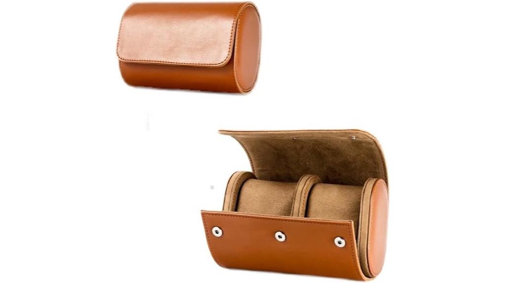 handcrafted leather watch holder