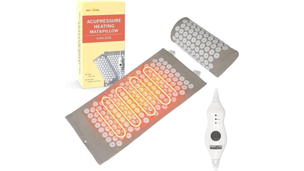 heated acupressure mat
