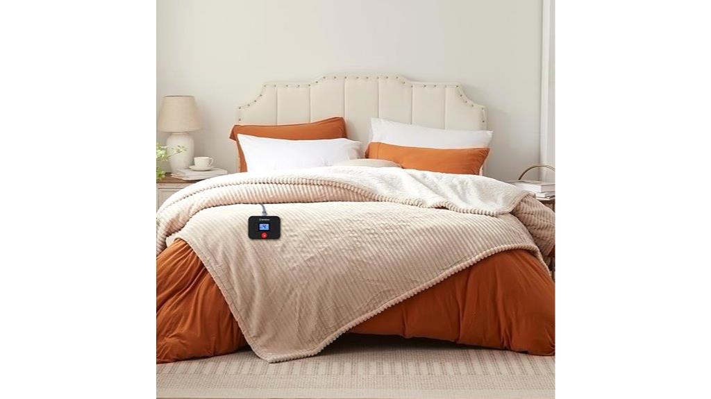 heated blanket with settings