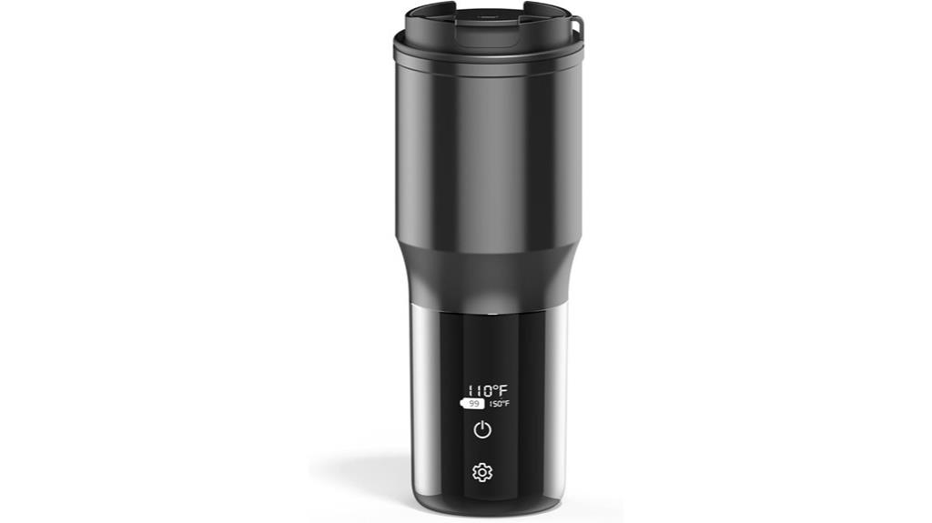 heated coffee mug 15oz