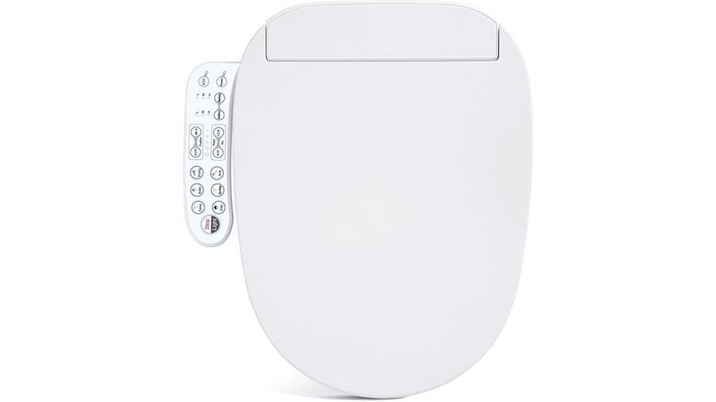 heated elongated bidet seat