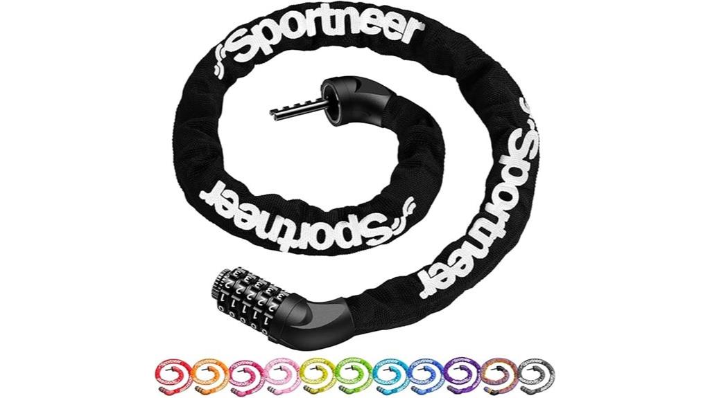 heavy duty combination bike lock