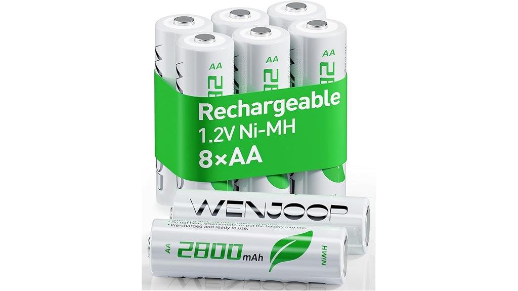 high capacity rechargeable batteries