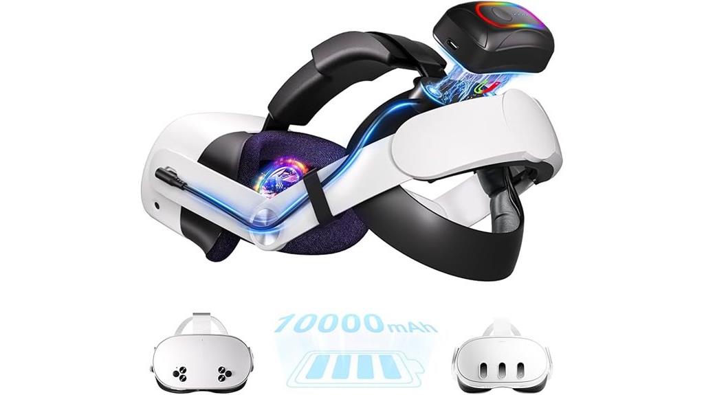 high capacity vr head strap