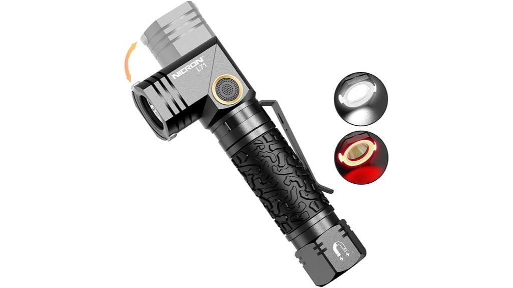 high lumen rechargeable tactical flashlight