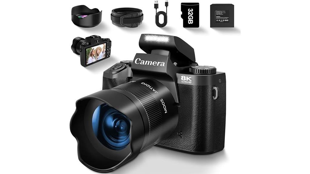 high resolution vlogging camera