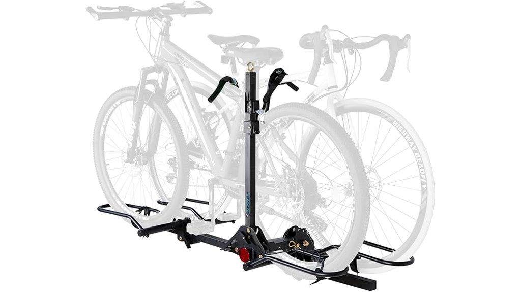 hitch mounted bike rack