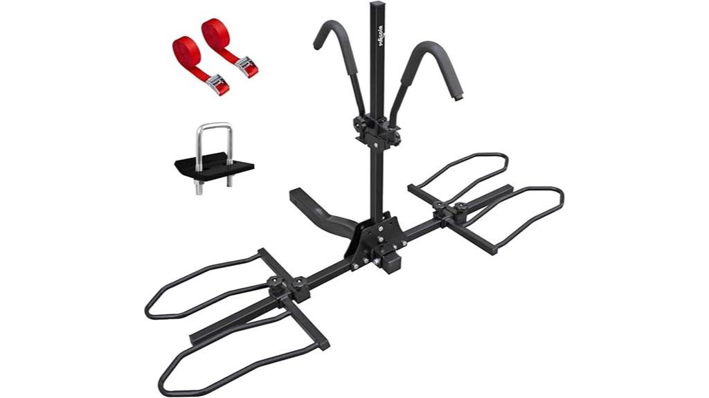 hitch mounted bike rack