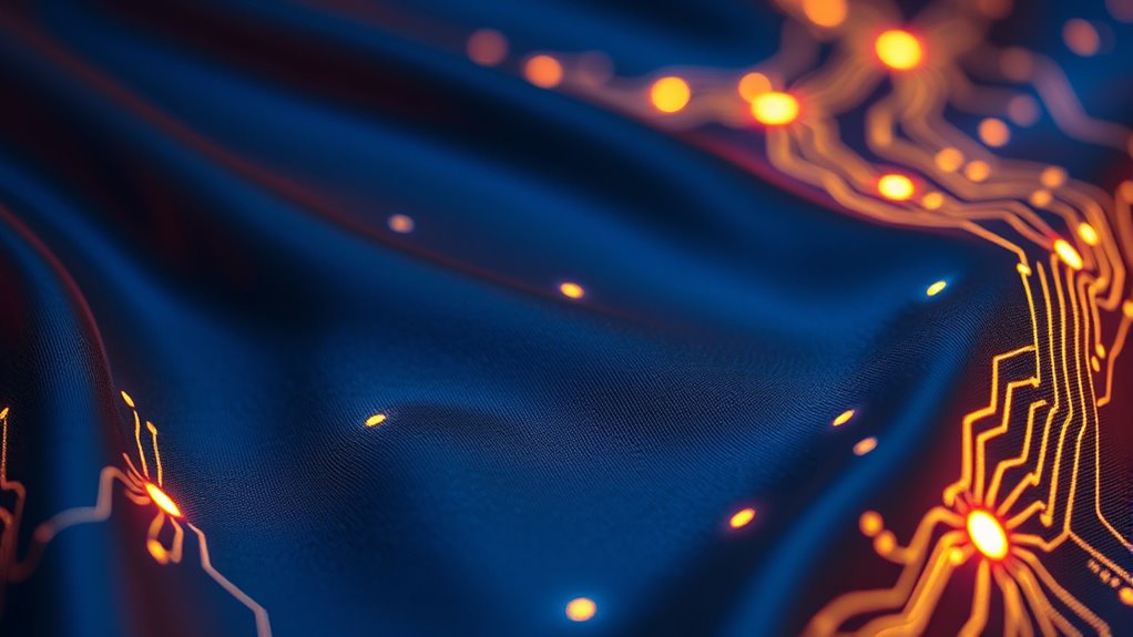 interactive electronic textile materials