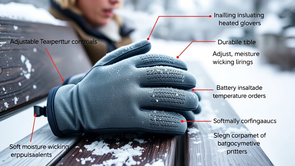 key features for heated gloves