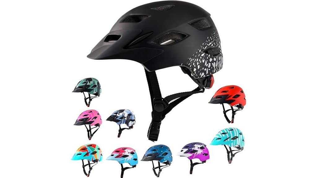 kids bike helmet with led