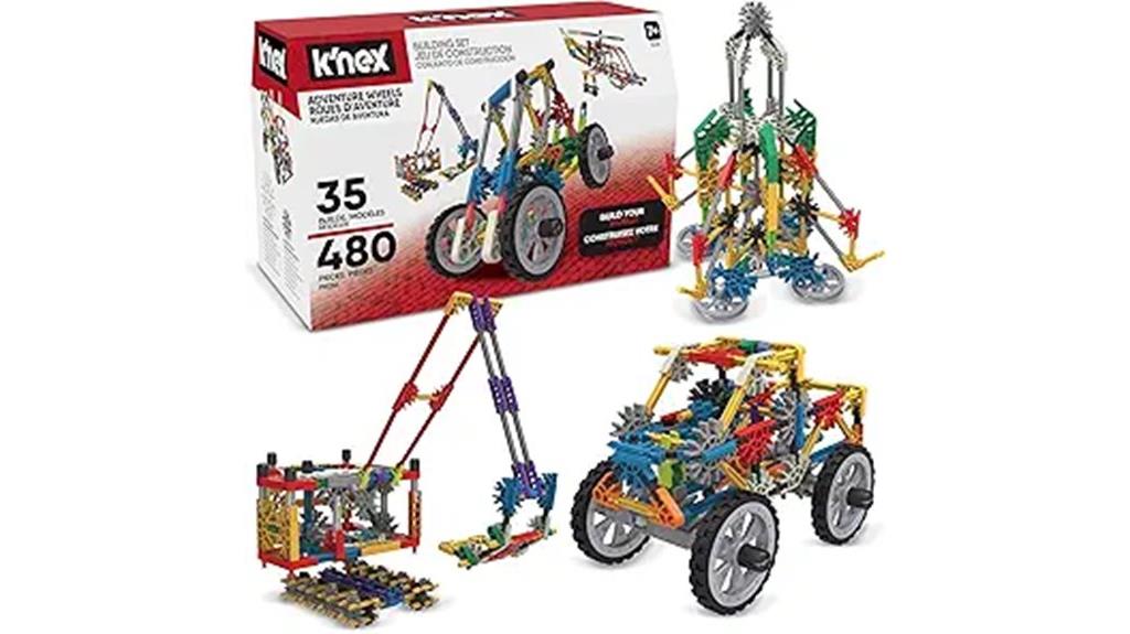 knex adventure wheels set