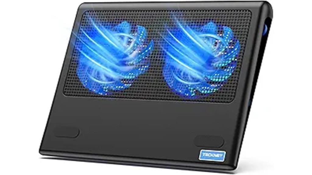 laptop cooling pad size