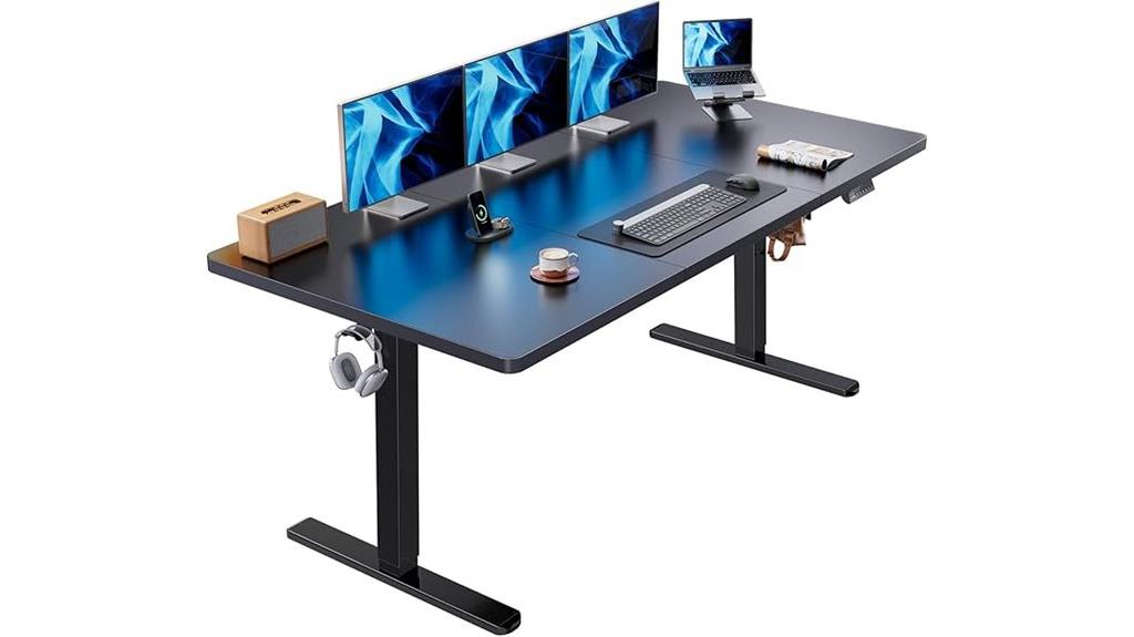 large adjustable standing desk