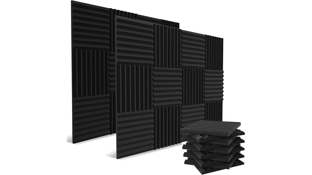 large charcoal acoustic wedges