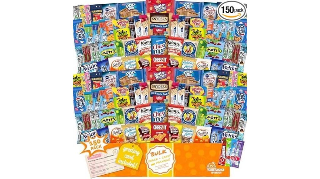 large variety snack gift