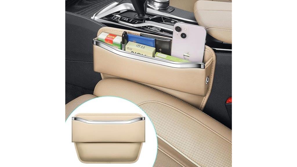 leather car seat organizer