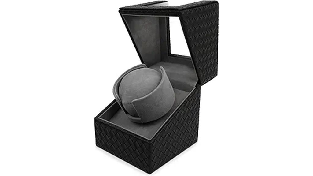 leather wrapped watch winder